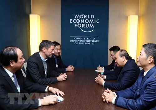 WEF Davos 2019：越南政府总理阮春福会见跨国集团领导