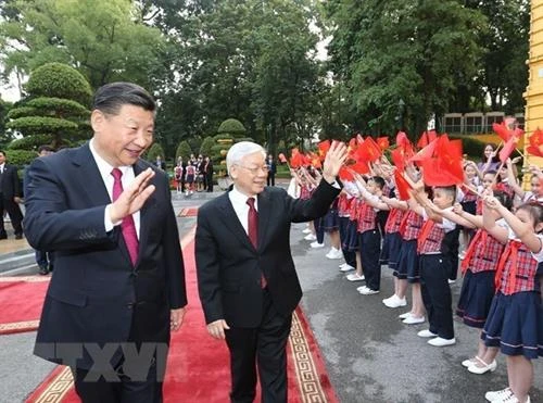 越共中央总书记、国家主席阮富仲与中共中央总书记、国家主席习近平互致新年贺信