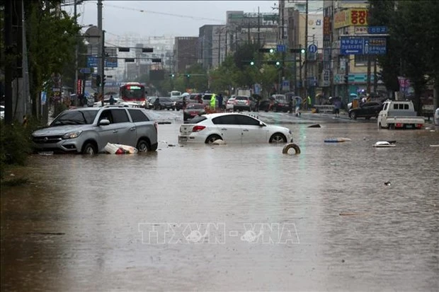 越南政府总理阮春福就韩国连日遭遇暴雨袭击向韩国总理丁世均致慰问电