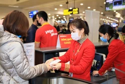 越捷航空发出有关飞行前进行健康申报的通知