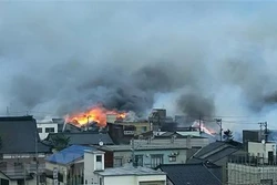 缅甸西部地区发生火灾 160多间房屋被烧毁