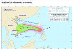 超强台风天鹅11月2日进入东海 进入越南内地时可继续影响越南中部地区