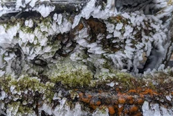 越南高平省法澳峰冰雪覆盖