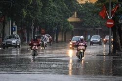 4月24日夜间起，冷空气致越南北方降雨